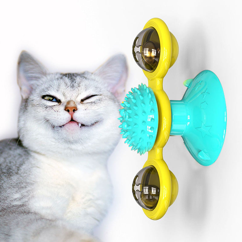 Rotating Cat Windmill Toy