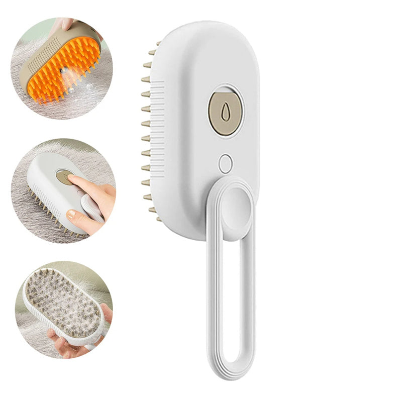 3-in-1 Steam Pet Grooming Brush