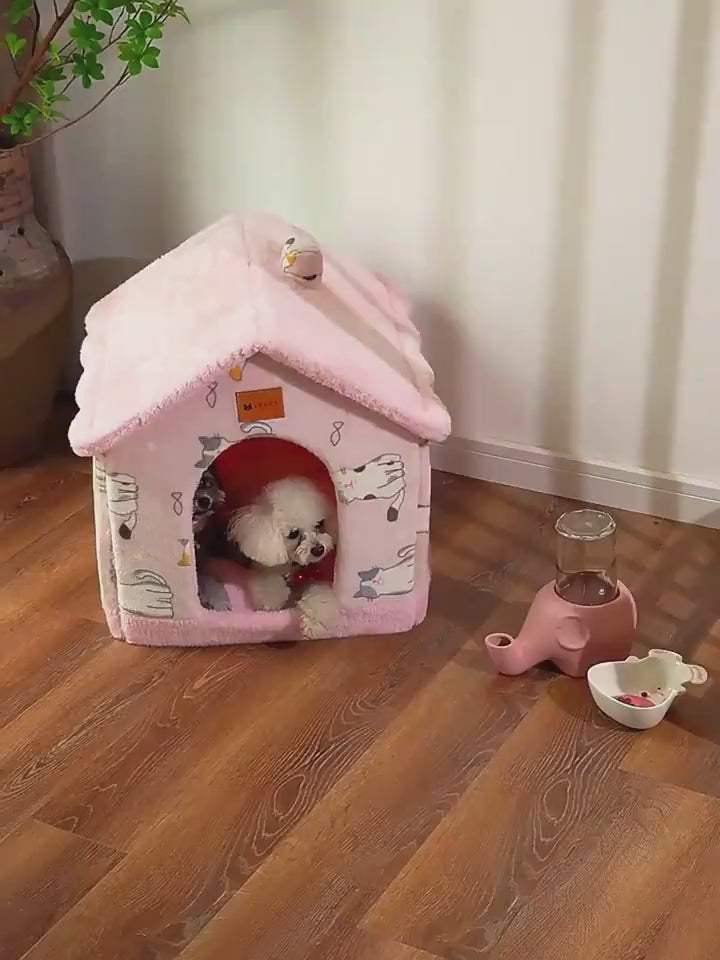 Foldable Enclosed Pet House